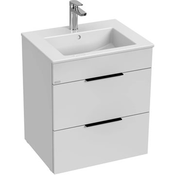 LAUFEN JIKA CUBE møbelpakke m/2 skuffer 55 cm - mat hvid/hvid